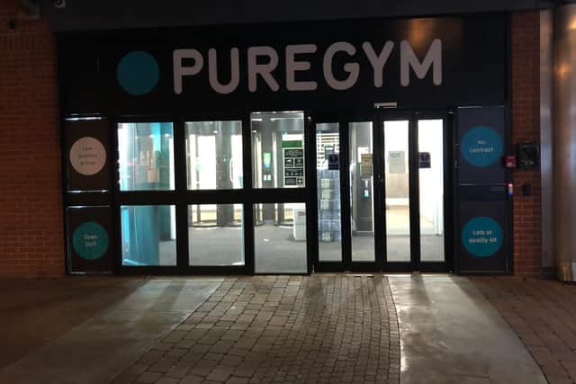 The PureGym branch off Commerical Road in Arundel Street, photographed at 10.20pm on March 25. Picture: Richard Lemmer