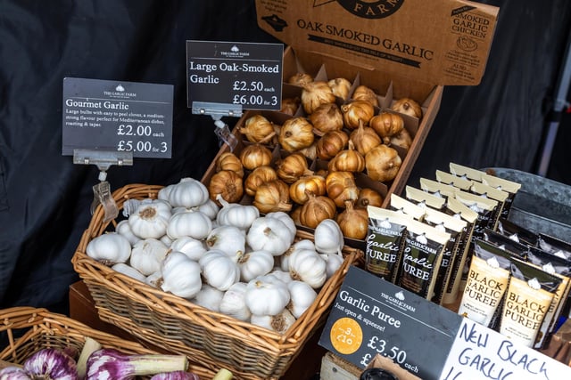 Tasty offerings from the famous Isle of Wight garlic farm. Picture: Mike Cooter (210522)