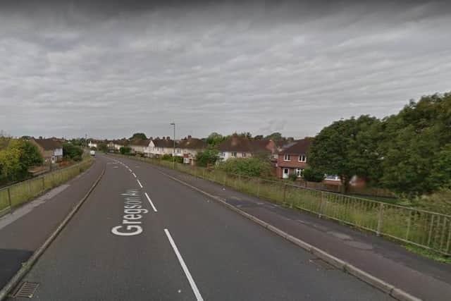 The pensioner was hit by a car in Gregson Avenue, Gosport. Picture: Google Street View.