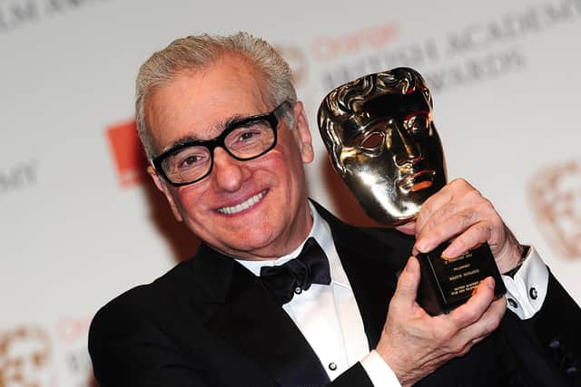 Martin Scorsese with the BAFTA Fellowship award, at the 2012 Orange British Academy Film Awards. Picture byIan West/PA Wire