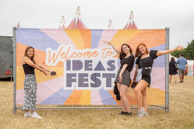 Launch of Ideas Fest at Wickham on Wednesday 3rd August 2022

Pictured:Fee Teng Liew, Aleis Andra Deryla, Phoebe Walsh 

Picture: Habibur Rahman