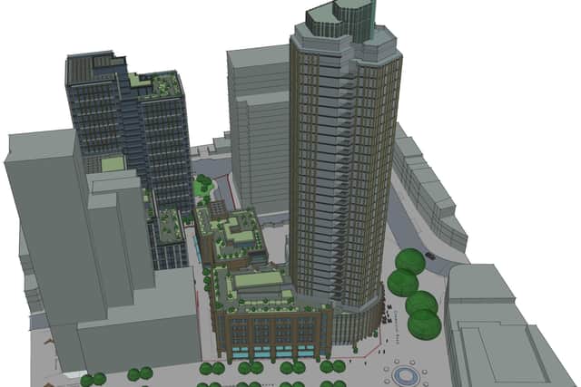Indicative CGI for the former Debenham's redevelopment