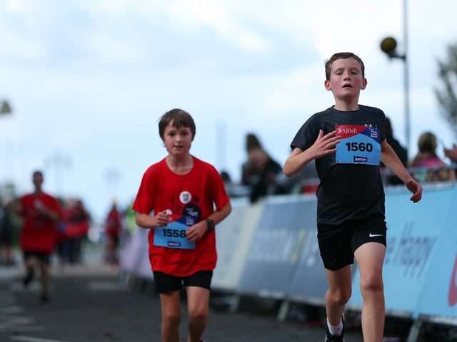 Junior boys race. Great South Run events 2023, Saturday Picture: Chris Moorhouse (jpns 141023-189)