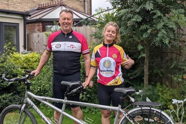 Philip and Abby ahead of their Cycle 274 Miles in August Challenge