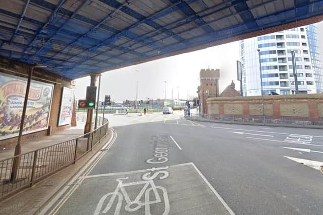 The junction of St George’s Road, Park Road and the access to Gunwharf has been identified as an enforcement area. Credit: Google Street View