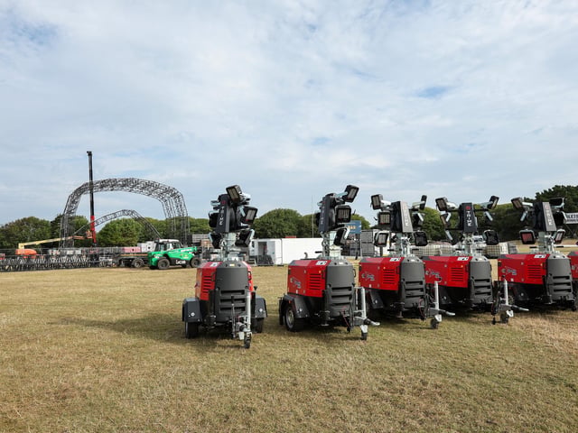 The Castle Stage is dismantled. Site clearance after Victorious, Southsea Common
Picture: Chris Moorhouse (280824-002)