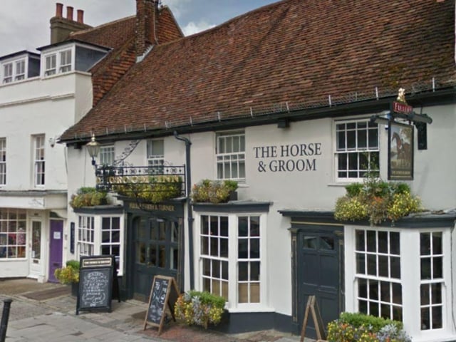 The Horse and Groom historic pub in Alresford is a 40 minute drive from Portsmouth.