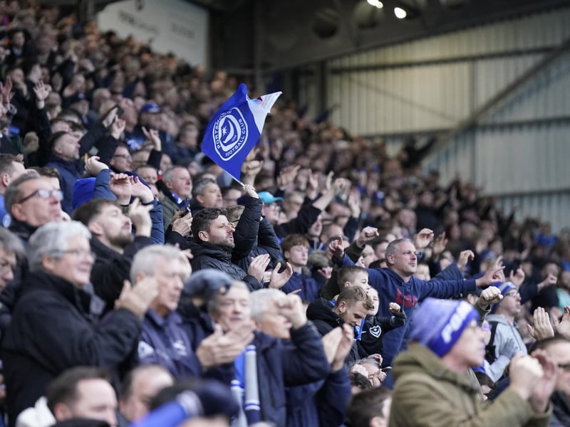 Check out our brilliant gallery as Pompey fans roared their team on to victory over Northampton. Pics: Jason Brown.