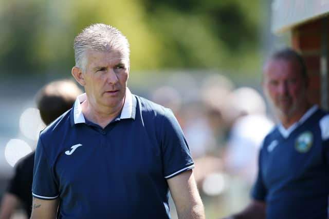 Gosport Borough manager Shaun Gale branded his side's Hampshire Senior Cup display at Andover New Street as 'unacceptable'. Picture by  Chris Moorhouse