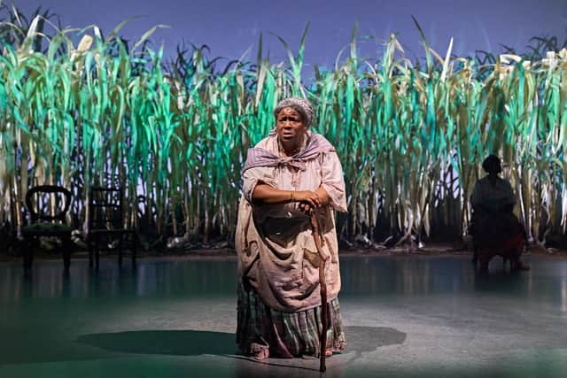 Llewella Gidon as Old July in The Long Song at Chichester Festival Theatre. Photo by Manuel Harlan