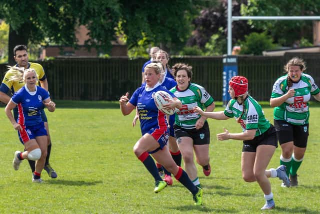 Portsmouth Valkyries' Abi Harding will form part of the Hampshire Women's team who take on Eastern Counties in a Twickenham final this weekend Picture: Mike Cooter (220522)