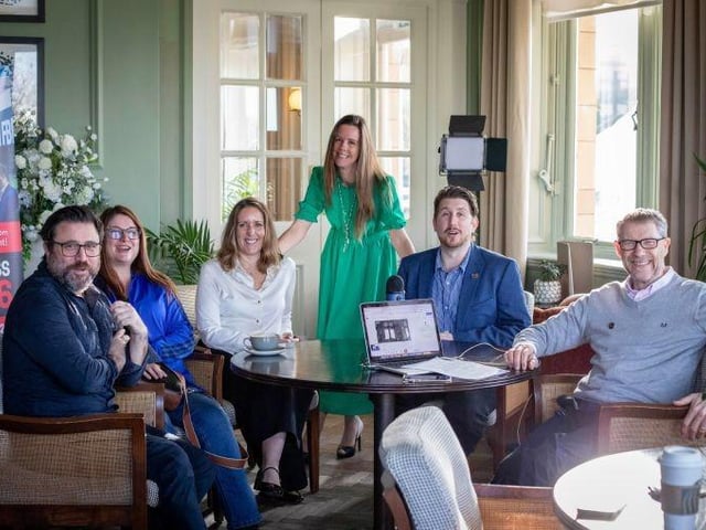 Representatives of Portsmouth & South Coast Business Week take a break during a LinkedIn live session.