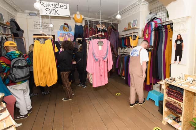 Pictured is: Interior of the shop. Picture: Keith Woodland (260221-5)