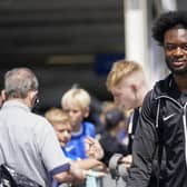 New recruit Abu Kamara is featuring for Pompey against Bristol City in their final pre-season friendly of the summer. Picture: Jason Brown/ProSportsImages