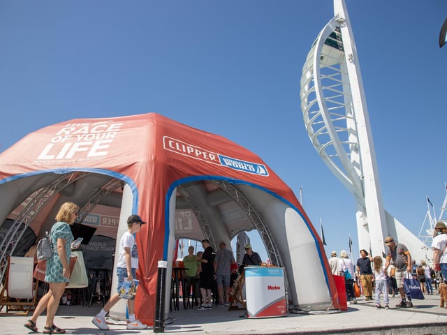 Pictured - The hub for the Clipper experiencePhotos by Alex Shute