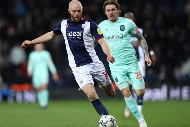 Matt Clarke, pictured in March 2022 against Huddersfield, spent last season on loan at West Brom. Picture: Naomi Baker/Getty Images