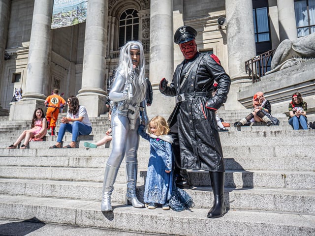 Portsmouth Comic Con 2023 at Portsmouth Guildhall on Saturday 3rd June 2023Pictured: People dressed up at the eventPicture: Haibur Rahman