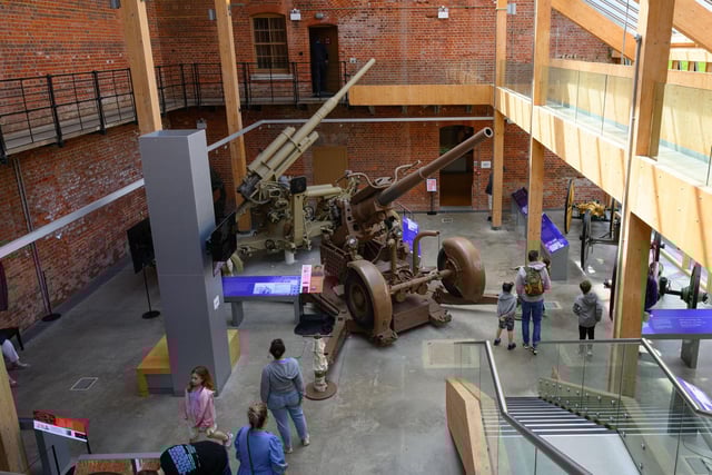 Pictured is: GV of the main hall containing three of the D Day silhouettes.Picture: Keith Woodland