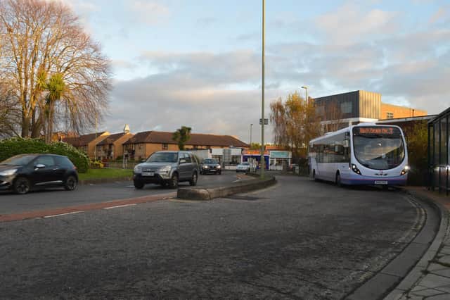The bus stop at Portchester roundabout. Picture: David George