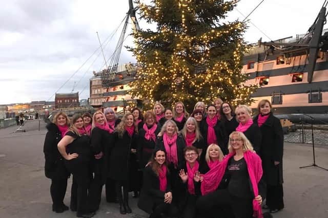 The Cantando Female Voice Community Choir at the Dockyard last year 