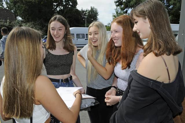 GCSE results day at Horndean Technology College. Picture Ian Hargreaves (200820-7)