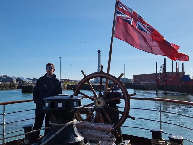 The paddle steamer Waverley sets sail from Shoreham, bound for the Isle of Wight, on September 13, 2024