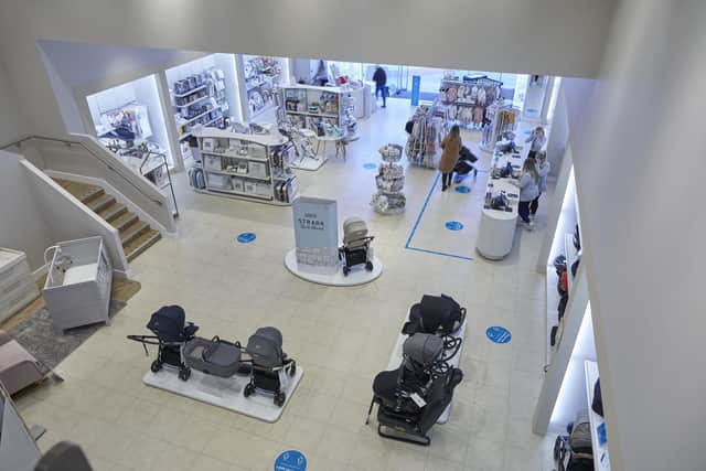 The reopened Mamas and Papas children's shop at Whiteley