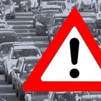 Two cars crash near A27 leaving road partly blocked
