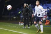 Interim manager Simon Bassey during Pompey's 1-0 defeat at Bolton in the quarter-finals of the Papa Johns Trophy. Picture: Paul Thompson/ProSportsImages