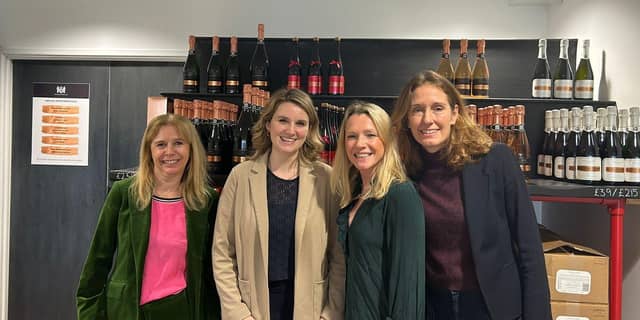 Jess Fuller Brown MP, Gail Gardner M.D Ashling Park, Marie Davies Stopham vineyard, Danielle Dunfield CEO The Great Sussex Way