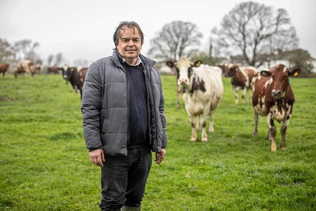 Hayling Island dairy farmer, Tim Pike, 46, at Northney Dairy, said the potential milk price rise was 'long overdue'.