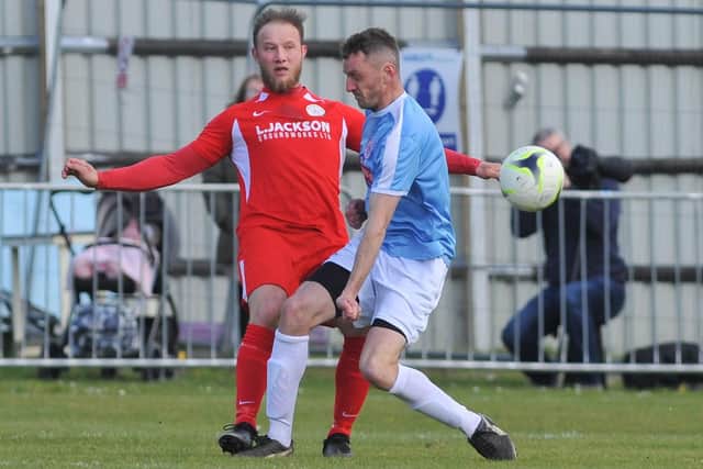 Hat-trick hero Connor Duffin in action during the 4-0 win against Bournemouth Poppies. Picture: Martyn White