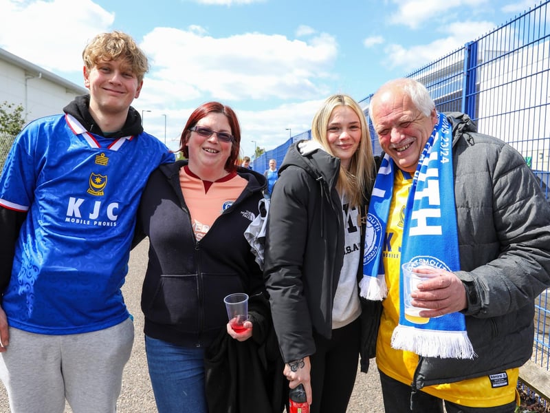Pompey fans before the last home game of the season, Portsmouth v Wigan Athletic, at Fratton Park, PortsmouthPicture: Chris Moorhouse