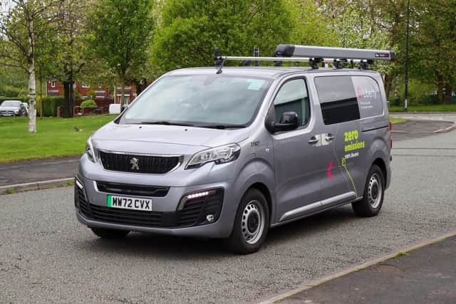 One of Liberty's new all-electric vans