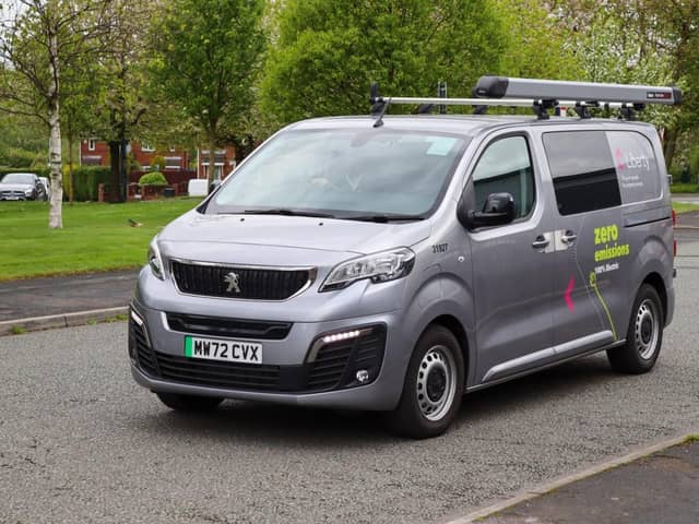 One of Liberty's new all-electric vans