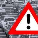 A27 collision results in two cars sustaining significant damage. 