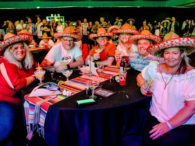Pictured is: People enjoying themselves at the Fiesta.
Picture: Keith Woodland