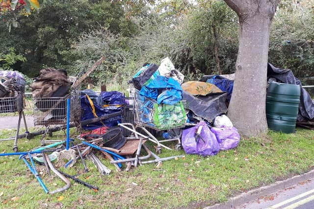 Litter collected in Dunsbury Way, Leigh Park
