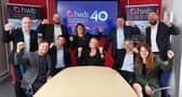 CELEBRATION TIME: Directors of HWB Chartered Accountants gathering to mark the firm’s 40th anniversary, include, back row from left, Gary Brown, Matt Cooper, Michaela Johns, Andrew Kershaw, Nick Whitemore, and, front row, James Flood, Tom Young, Tracy Jenkins (Managing Director), James Alesbury and Gemma Hedges