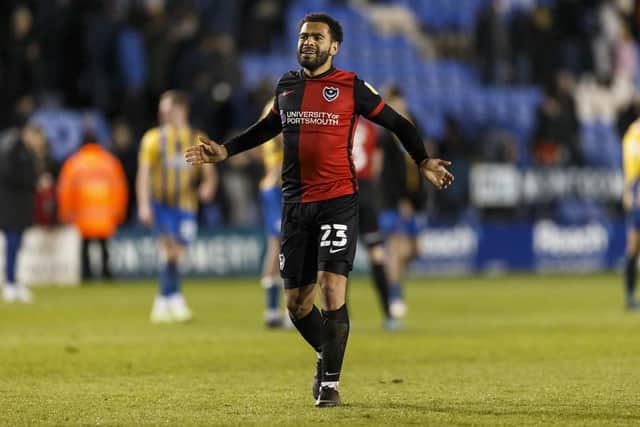 Pompey's match winner at Shrewsbury, Louis Thompson, was dropped for Saturday's visit of Fleetwood. Picture: Daniel Chesterton/PinPep