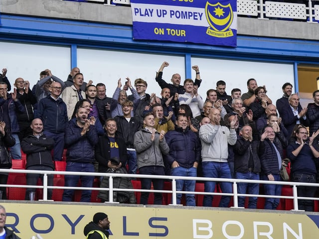 Pompey fans watched their side open up a six-point lead at the top of League One