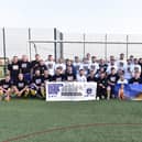United Minds FC hosted a charity football match with Mason Peddle's friends and family to help raise money for Mason's funeral and raise awareness of mental health at Furze Lane football pitches in Portsmouth, on Tuesday
Picture: Sarah Standing