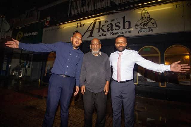 From left: Faz Ahmed, Syed Ahmed and Jaf Ahmed. Picture: Habibur Rahman