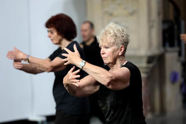 Cristian Lopez helped people during the pandemic to stay focused with methods of : Meditation, Tai Chi, Qi Gong and Dao Yin Yoga.
Pictured is Cristian teaching his group at St Margaret's Church in Southsea.
Picture: Sam Stephenson