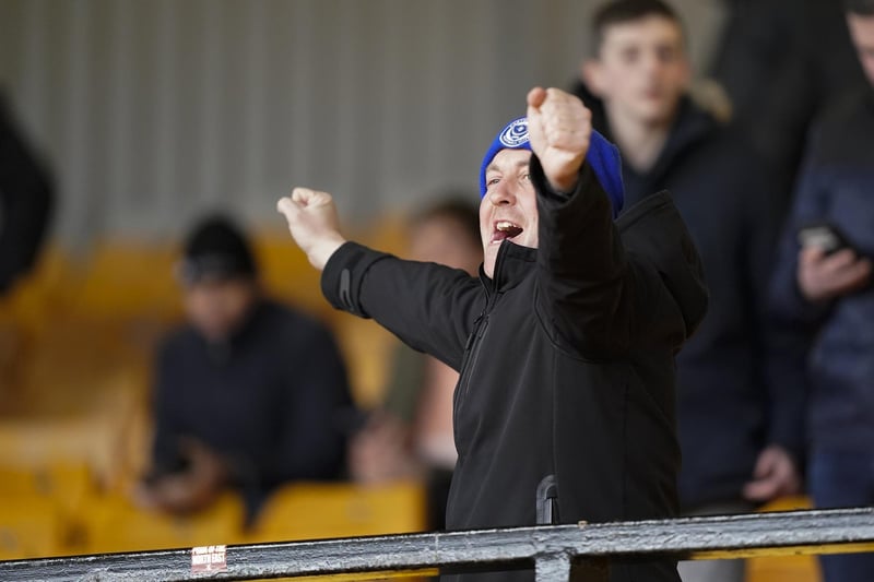 Around 1,800 Pompey fans were in raucous voice in the 1-0 victory at Port Vale.