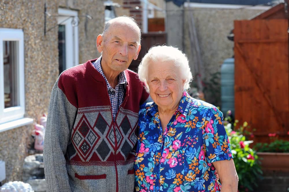 John Urry (81) and his wife Mable (82) from Gosport, celebrated their Diamond Wedding Anniversary on August 18. Picture: Sarah Standing (160922-777)