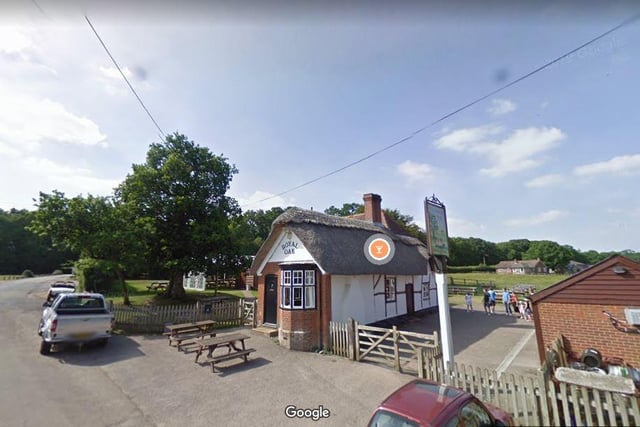 This pub can be found in Fritham. Village signed from M27 junction 1; SO43 7HJ. The guide says: ‘Rural New Forest spot with traditional rooms, log fires, up to seven real ales and simple lunchtime food.’