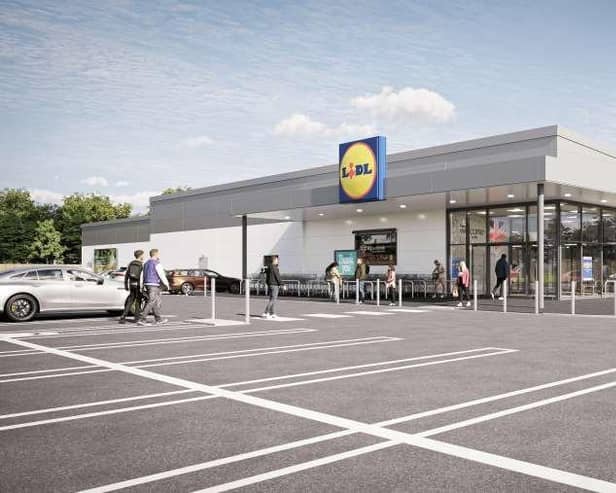 Proposed Lidl plans at the junction of Southampton Road and Cartwright Drive in Fareham. Photo: FBC