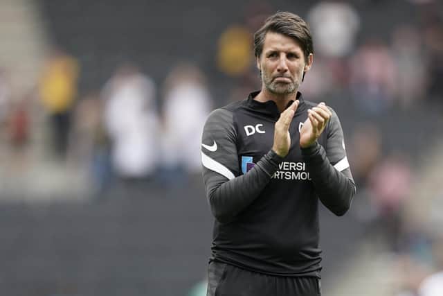 Danny Cowley struggled to hide his disappointment at the final whistle at MK Dons. Picture: Jason Brown