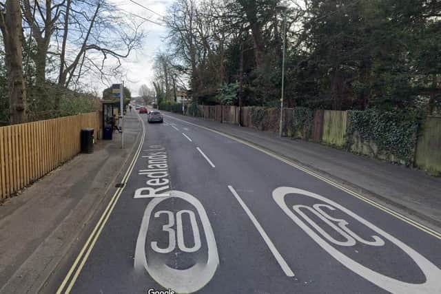 Redlands Lane in Fareham, where the woman was thrown off her bike
Picture: Google